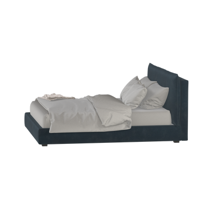Thea Upholstered Double Bed with Clean Headboard