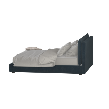 Thea Upholstered Double Bed with Clean Headboard