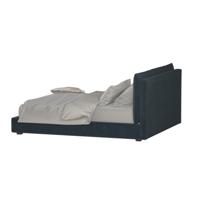 Thea Upholstered Double Bed with Clean Headboard