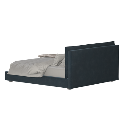 Thea Upholstered Double Bed with Clean Headboard