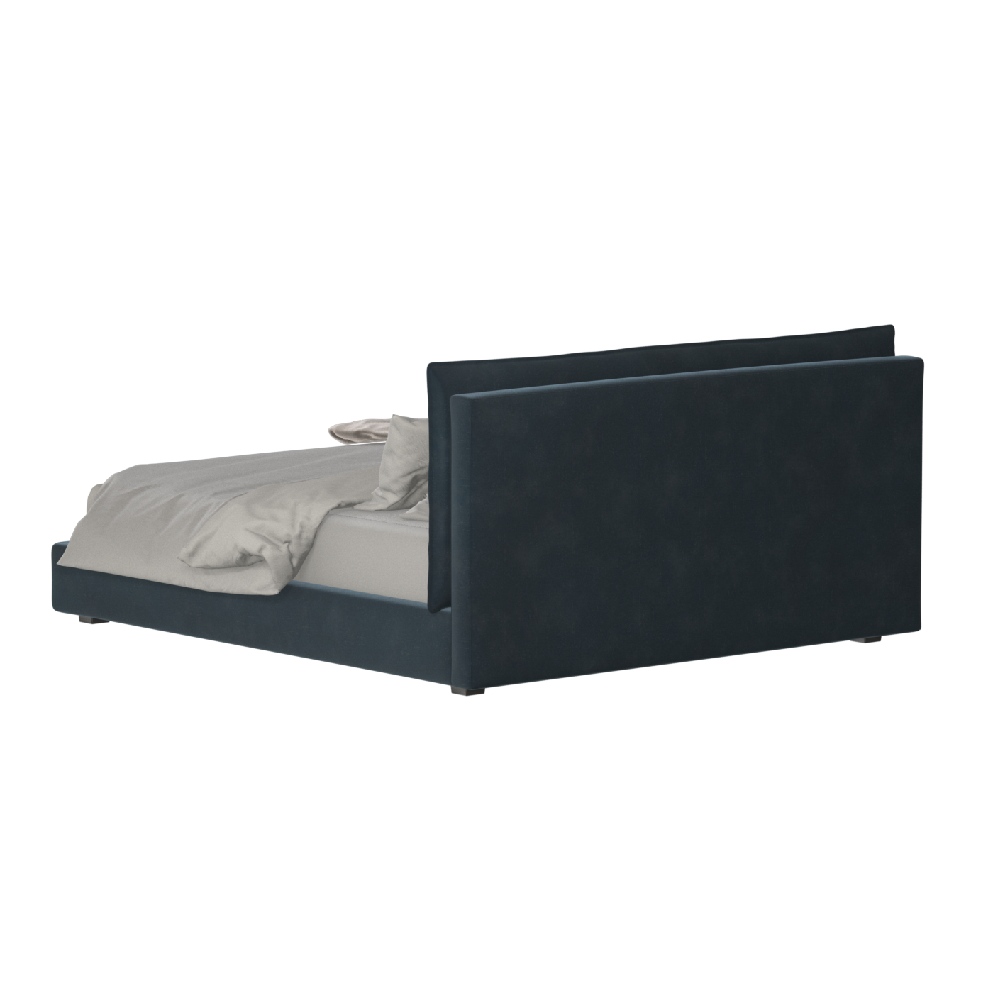 Thea Upholstered Double Bed with Clean Headboard