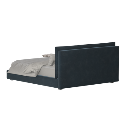 Thea Upholstered Double Bed with Clean Headboard