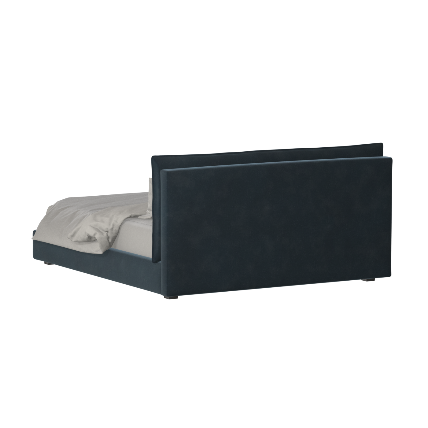 Thea Upholstered Double Bed with Clean Headboard