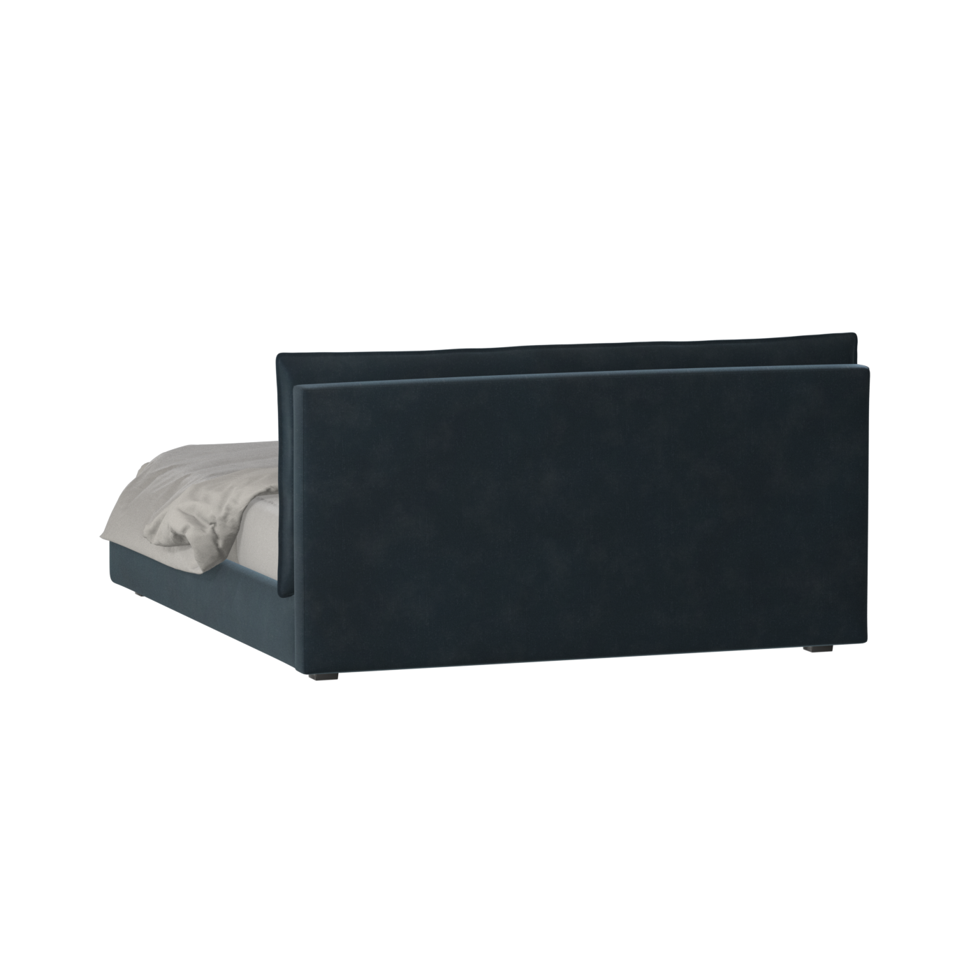 Thea Upholstered Double Bed with Clean Headboard
