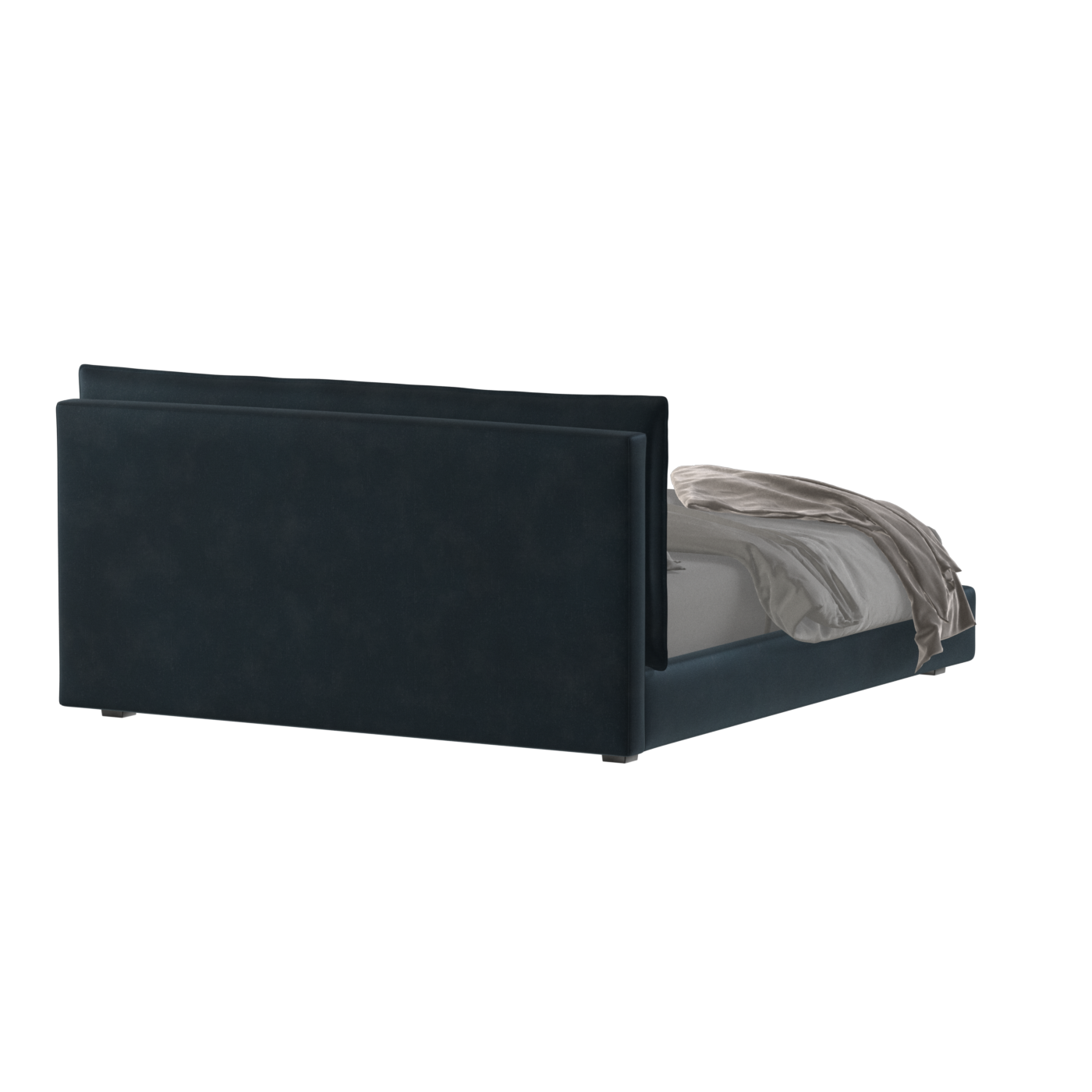 Thea Upholstered Double Bed with Clean Headboard