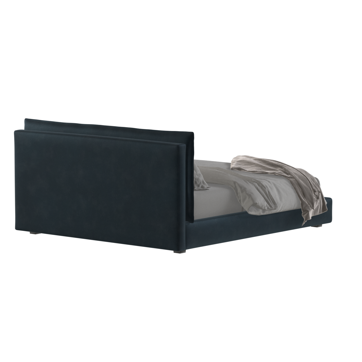 Thea Upholstered Double Bed with Clean Headboard