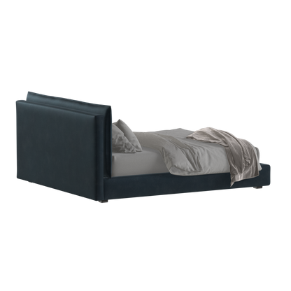 Thea Upholstered Double Bed with Clean Headboard