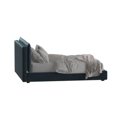 Thea Upholstered Double Bed with Clean Headboard