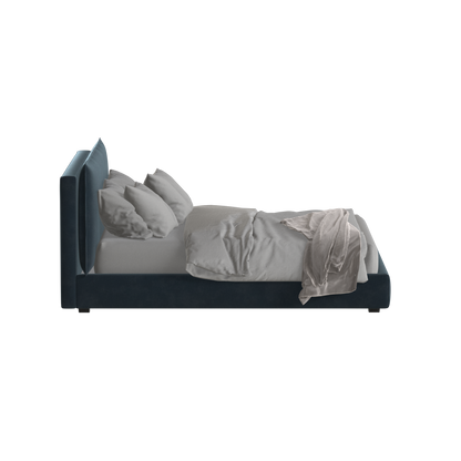Thea Upholstered Double Bed with Clean Headboard