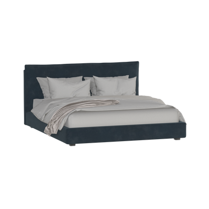 Thea Upholstered Double Bed with Clean Headboard