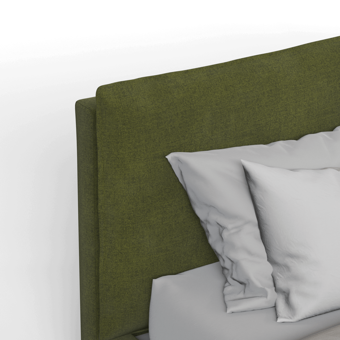 Thea Upholstered Double Bed with Clean Headboard