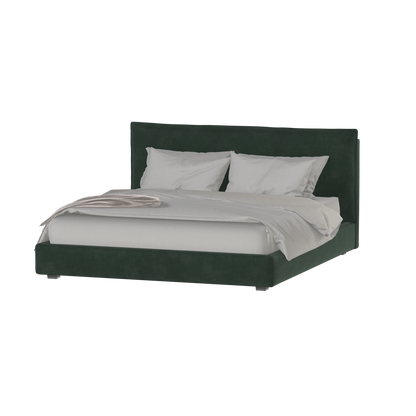 Thea Upholstered Double Bed with Clean Headboard
