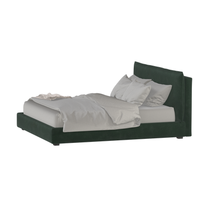 Thea Upholstered Double Bed with Clean Headboard