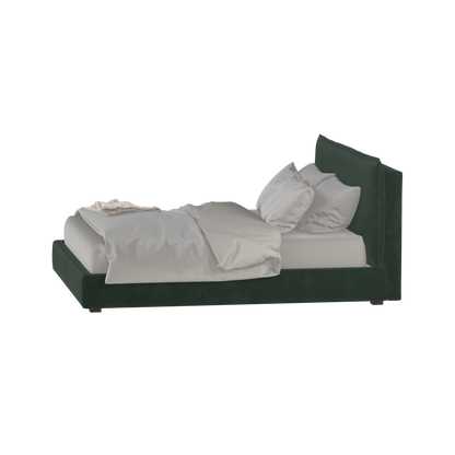 Thea Upholstered Double Bed with Clean Headboard