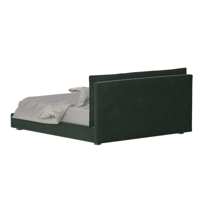 Thea Upholstered Double Bed with Clean Headboard
