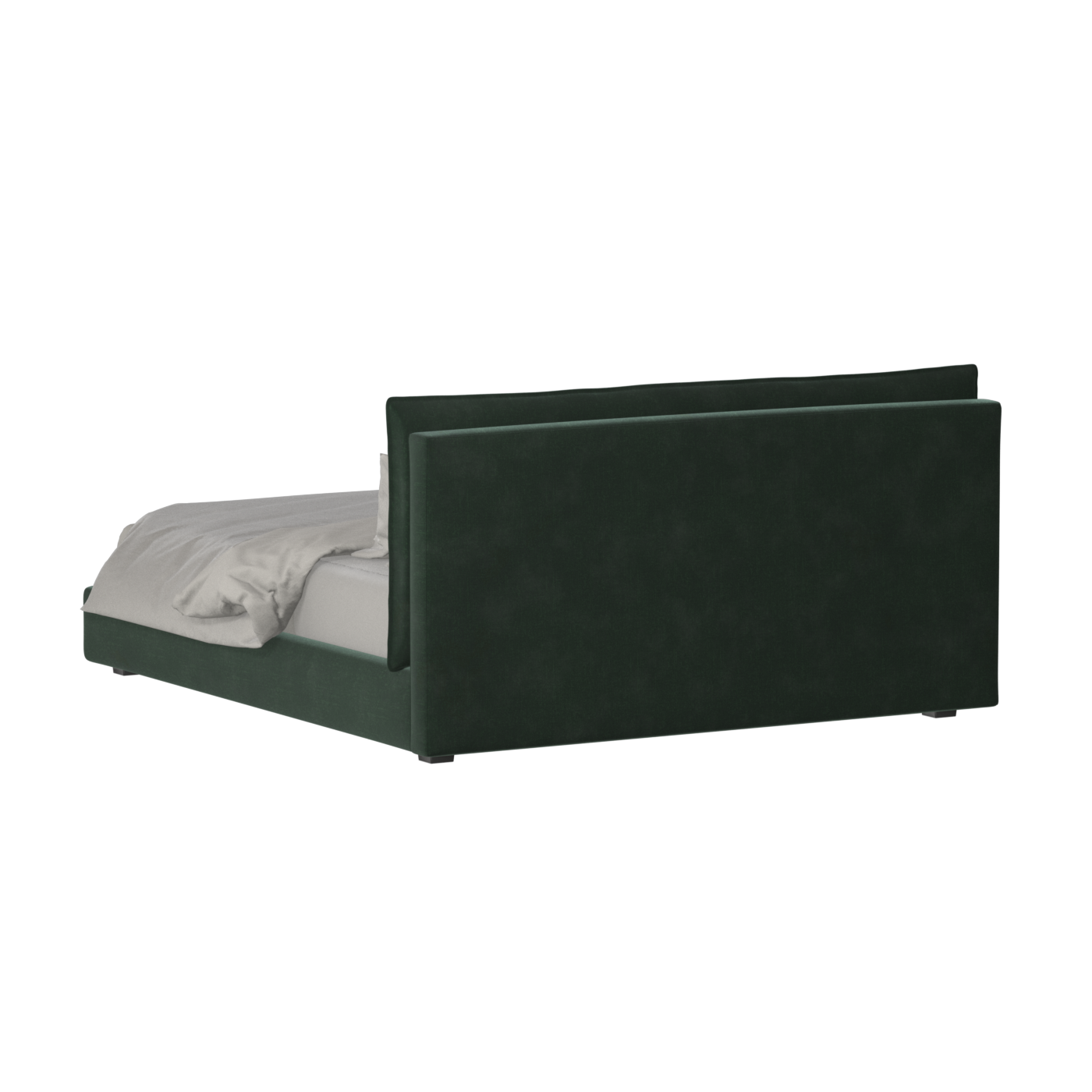Thea Upholstered Double Bed with Clean Headboard