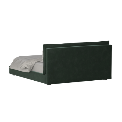 Thea Upholstered Double Bed with Clean Headboard
