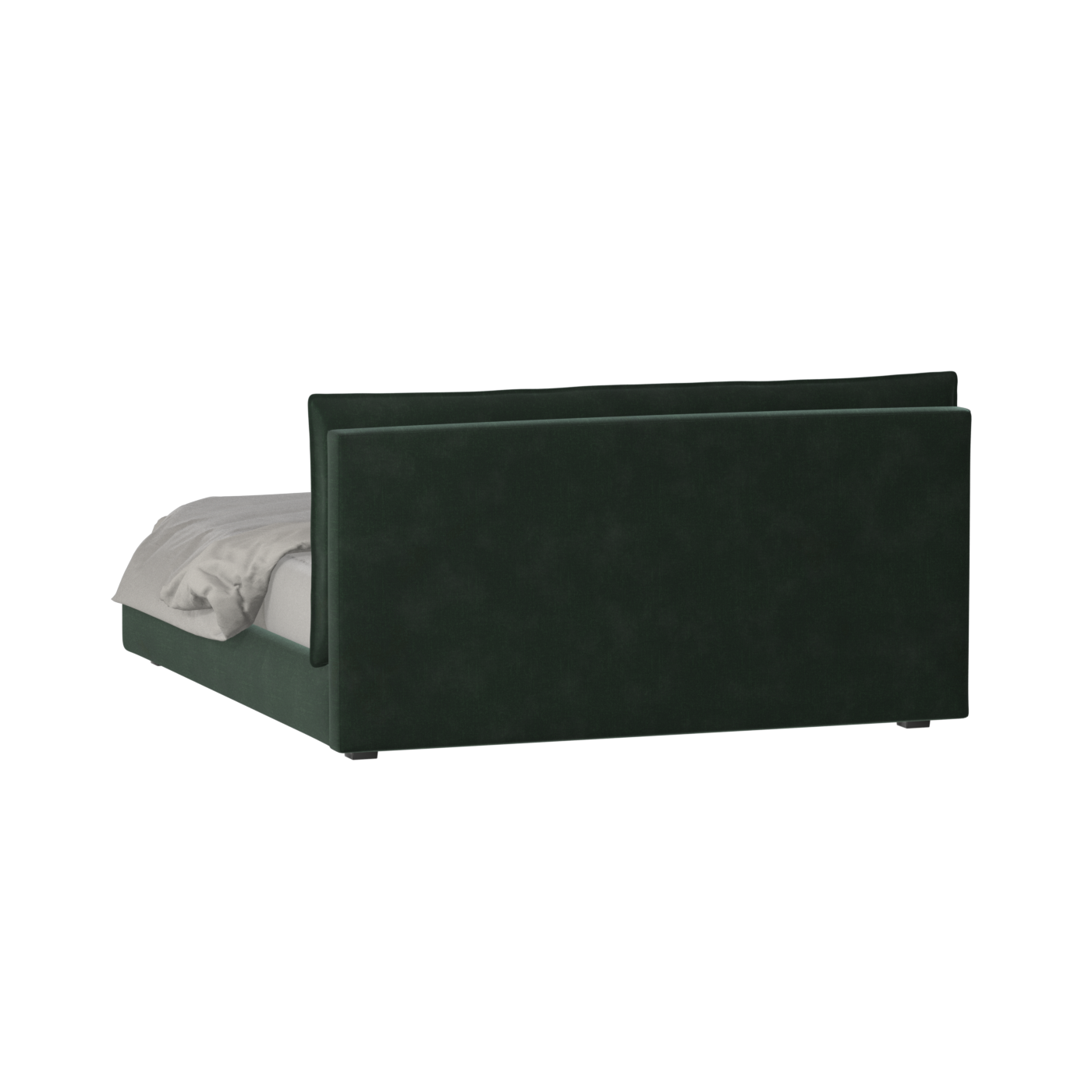 Thea Upholstered Double Bed with Clean Headboard