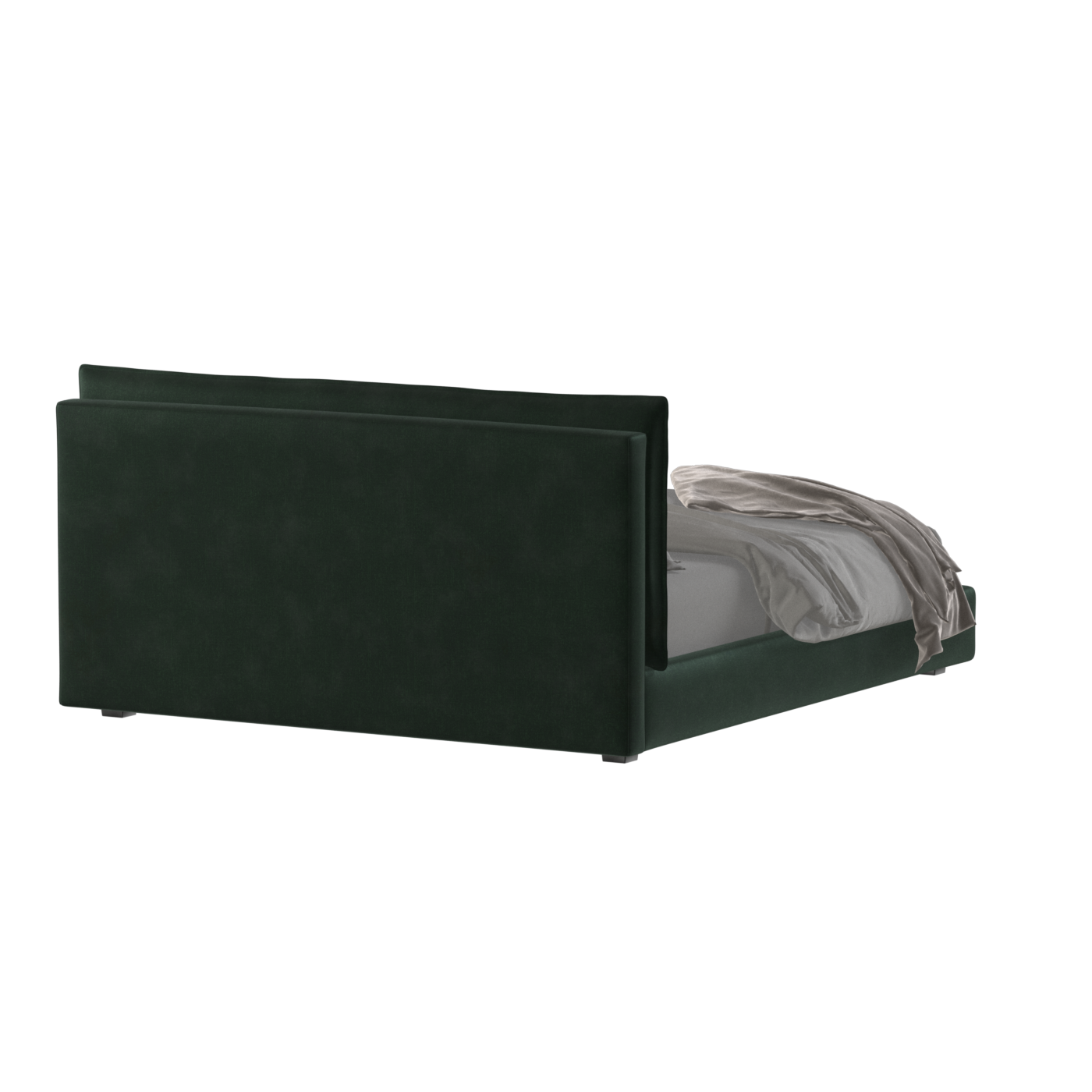 Thea Upholstered Double Bed with Clean Headboard
