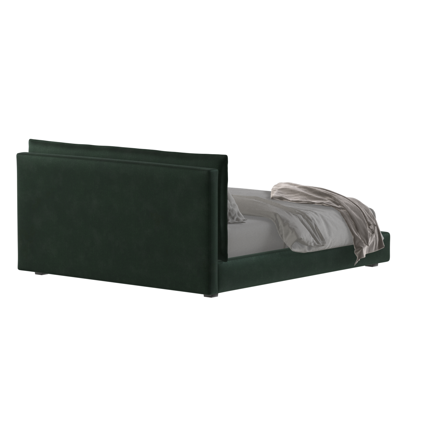 Thea Upholstered Double Bed with Clean Headboard