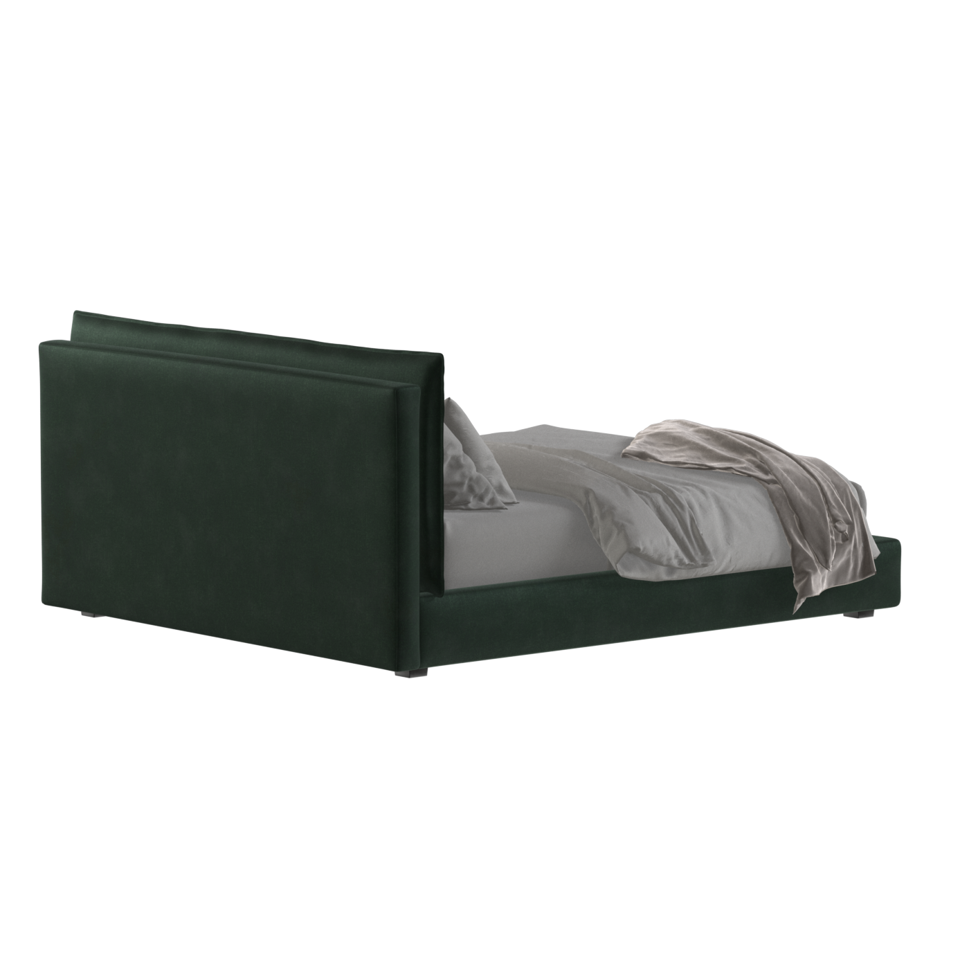 Thea Upholstered Double Bed with Clean Headboard