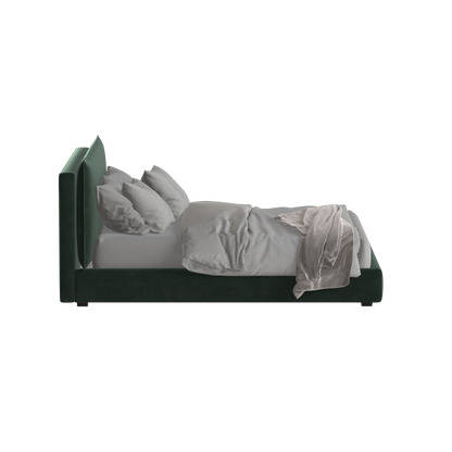 Thea Upholstered Double Bed with Clean Headboard