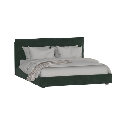 Thea Upholstered Double Bed with Clean Headboard