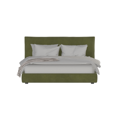 Thea Upholstered Double Bed with Clean Headboard