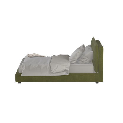 Thea Upholstered Double Bed with Clean Headboard