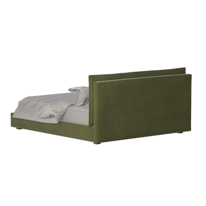Thea Upholstered Double Bed with Clean Headboard