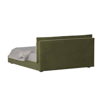 Thea Upholstered Double Bed with Clean Headboard