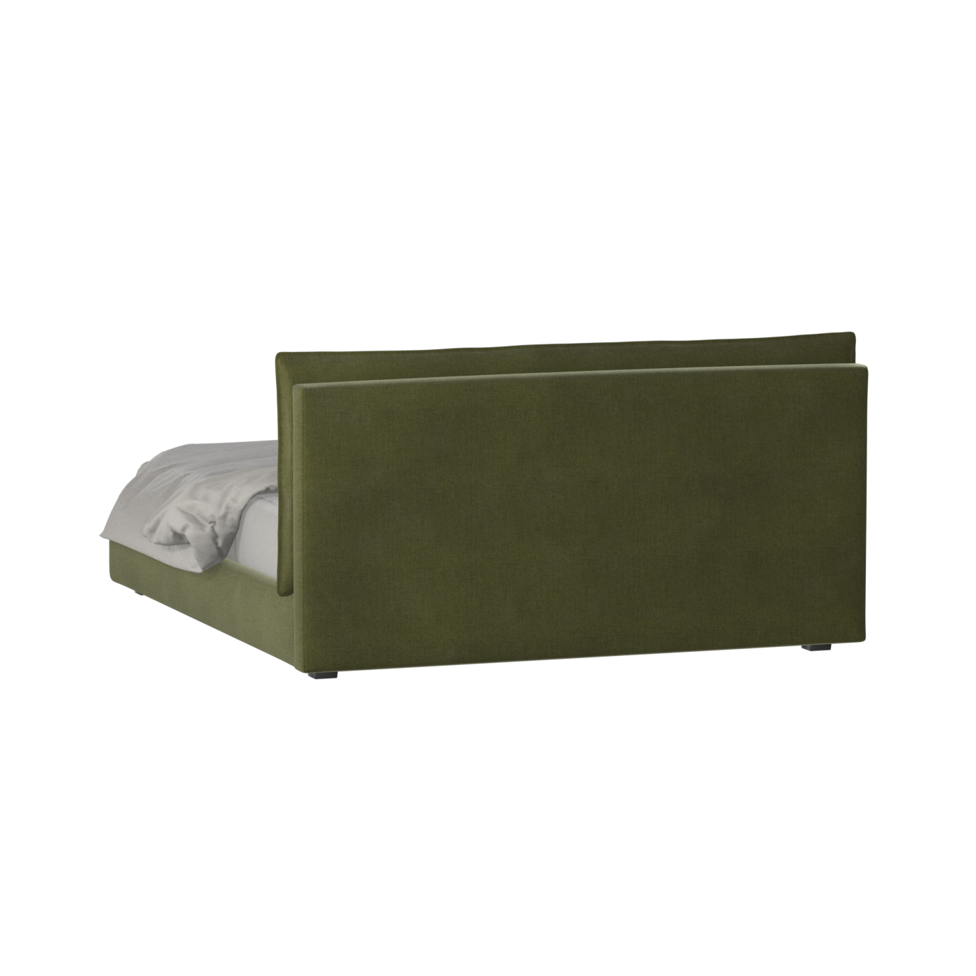 Thea Upholstered Double Bed with Clean Headboard