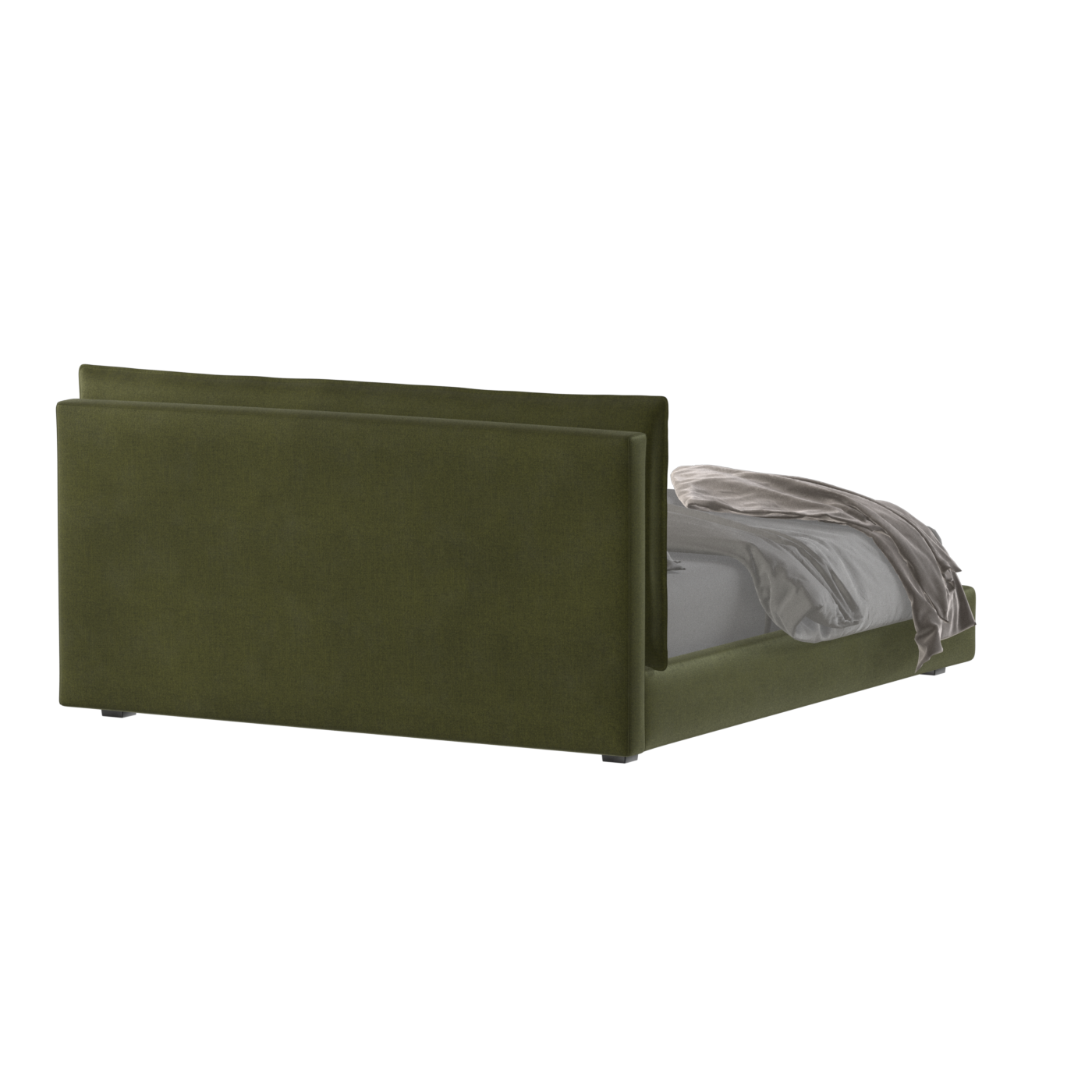 Thea Upholstered Double Bed with Clean Headboard