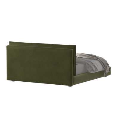 Thea Upholstered Double Bed with Clean Headboard