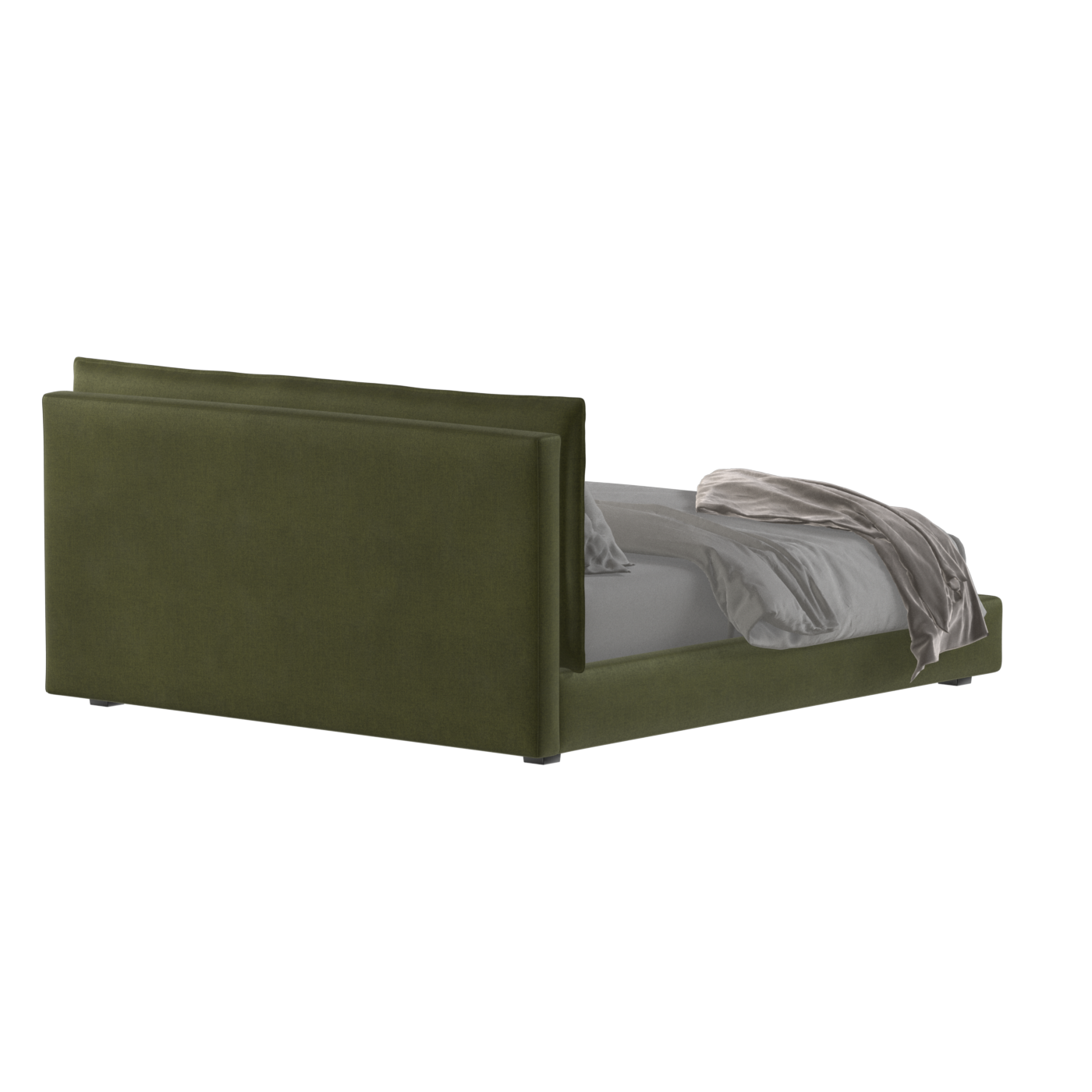 Thea Upholstered Double Bed with Clean Headboard