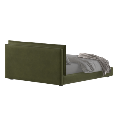Thea Upholstered Double Bed with Clean Headboard