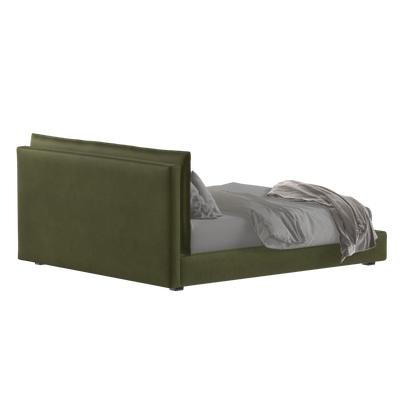 Thea Upholstered Double Bed with Clean Headboard