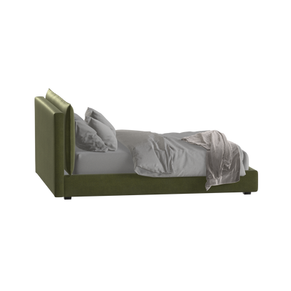 Thea Upholstered Double Bed with Clean Headboard