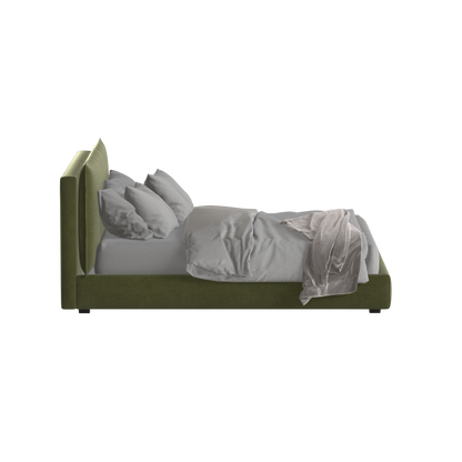 Thea Upholstered Double Bed with Clean Headboard