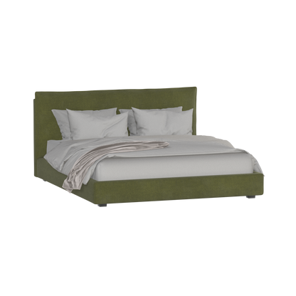 Thea Upholstered Double Bed with Clean Headboard