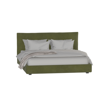 Thea Upholstered Double Bed with Clean Headboard