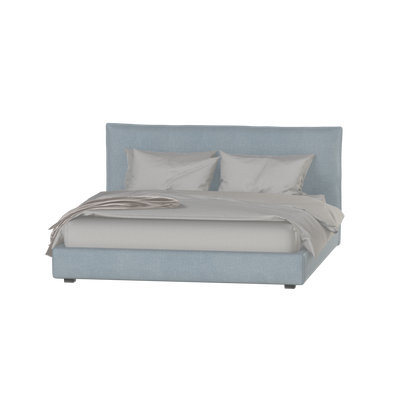 Thea Upholstered Double Bed with Clean Headboard