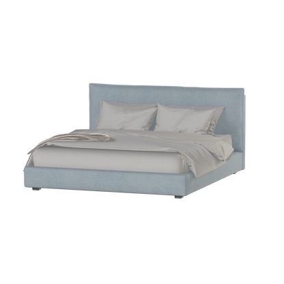 Thea Upholstered Double Bed with Clean Headboard