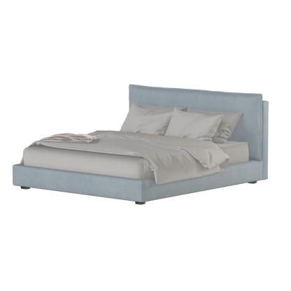 Thea Upholstered Double Bed with Clean Headboard