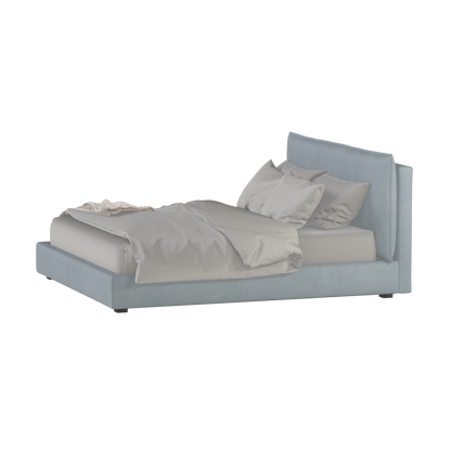 Thea Upholstered Double Bed with Clean Headboard