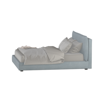 Thea Upholstered Double Bed with Clean Headboard