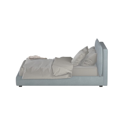 Thea Upholstered Double Bed with Clean Headboard