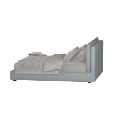 Thea Upholstered Double Bed with Clean Headboard