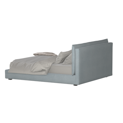 Thea Upholstered Double Bed with Clean Headboard