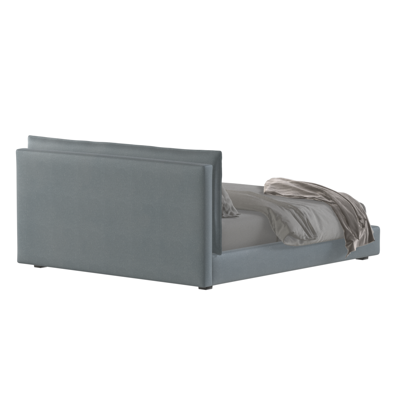 Thea Upholstered Double Bed with Clean Headboard